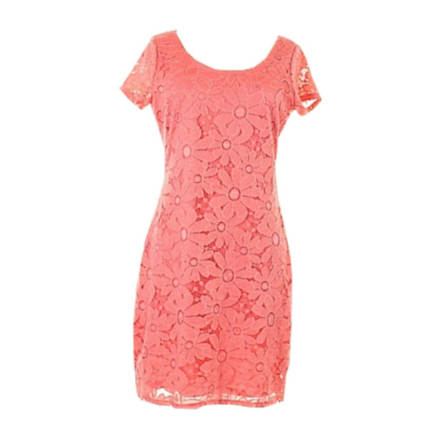 Womens Lace Fit and Flare Dress T I A N A B 